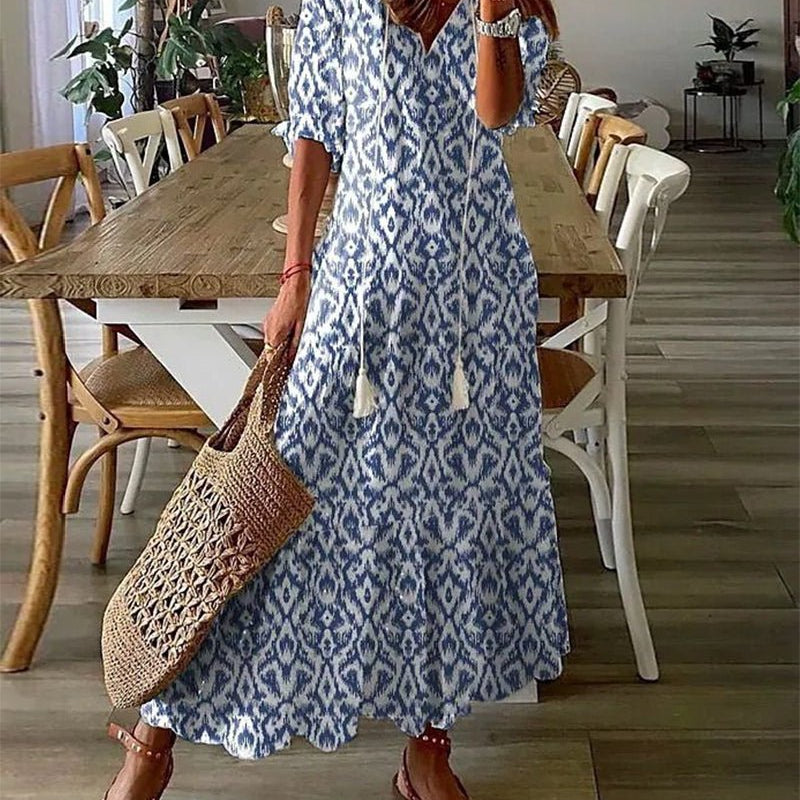 Luna | Könnyed Boho Midi Ruha