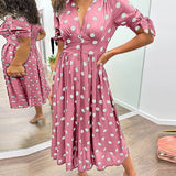 Monique™ | Elegáns Pöttyös Ruha