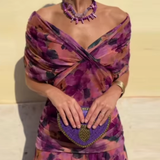 Louise | Elegáns Maxi Ünnepi Ruha V-alakú Kivágással