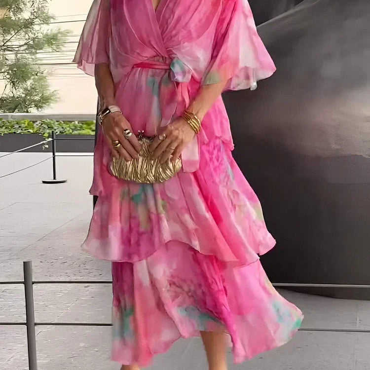 Cassia – Elegáns Chiffon Ruha
