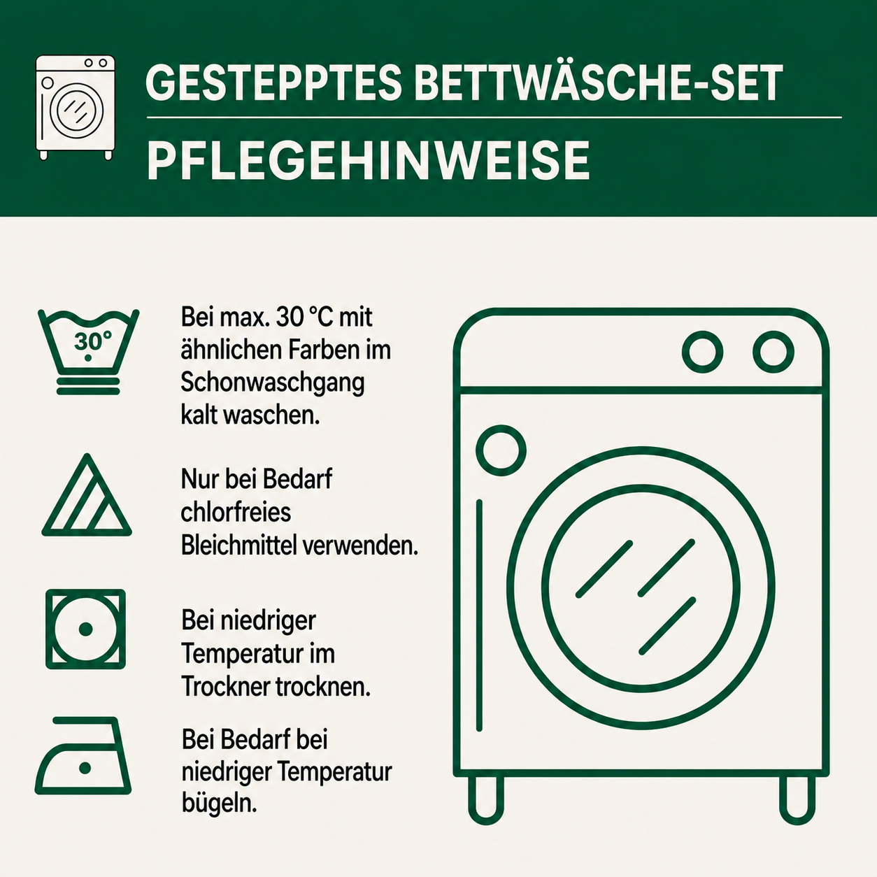 3 részes steppelt ágyneműszett – Sonnenstrahl
