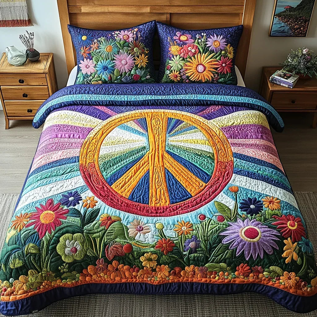 3 részes steppelt ágyneműszett – Tie Dye álmok