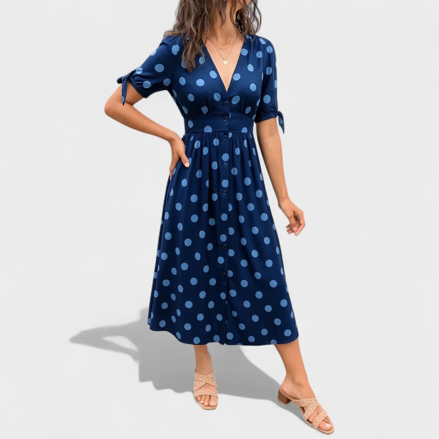 Valentina™ | Modern pöttyös ruha