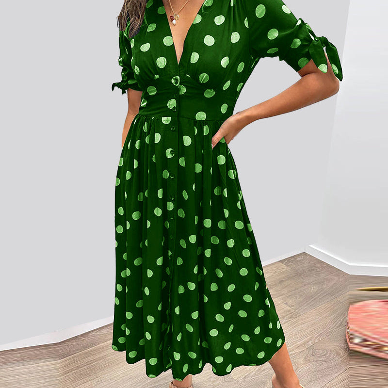 Monique™ | Elegáns Pöttyös Ruha