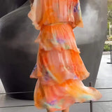 Cassia – Elegáns Chiffon Ruha