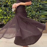 Louise | Elegáns Maxi Ünnepi Ruha V-alakú Kivágással