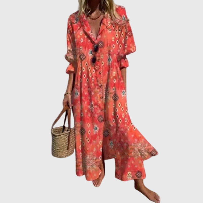 Zariah | Elegáns Bohém Maxi Ruha
