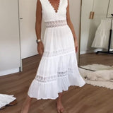Aurélie™ | Elegáns V-nyakú csipkeruha