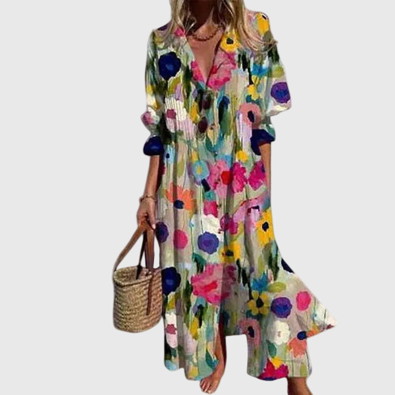 Zariah | Elegáns Bohém Maxi Ruha