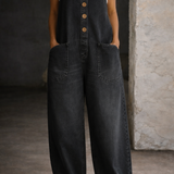 Bethany | Retro mosott pamut farmer overálok