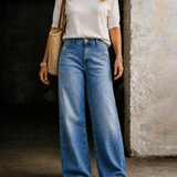 Madie | Retro magas derekú farmernadrág