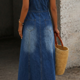 Savannah | Retro hosszú farmer ruha