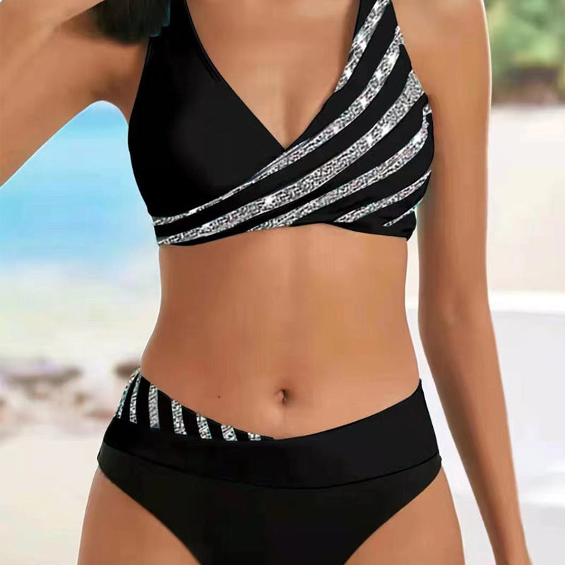Mona - Nyomtatott Bikini Meleg Színekben