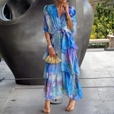 Cassia – Elegáns Chiffon Ruha