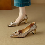 Josephine | Csillámos pumps