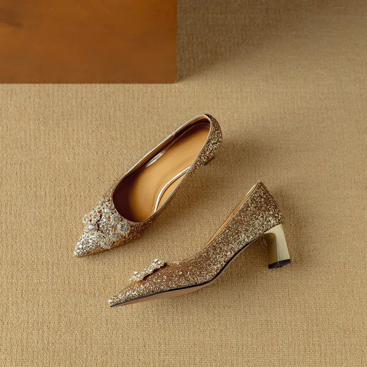 Josephine | Csillámos pumps