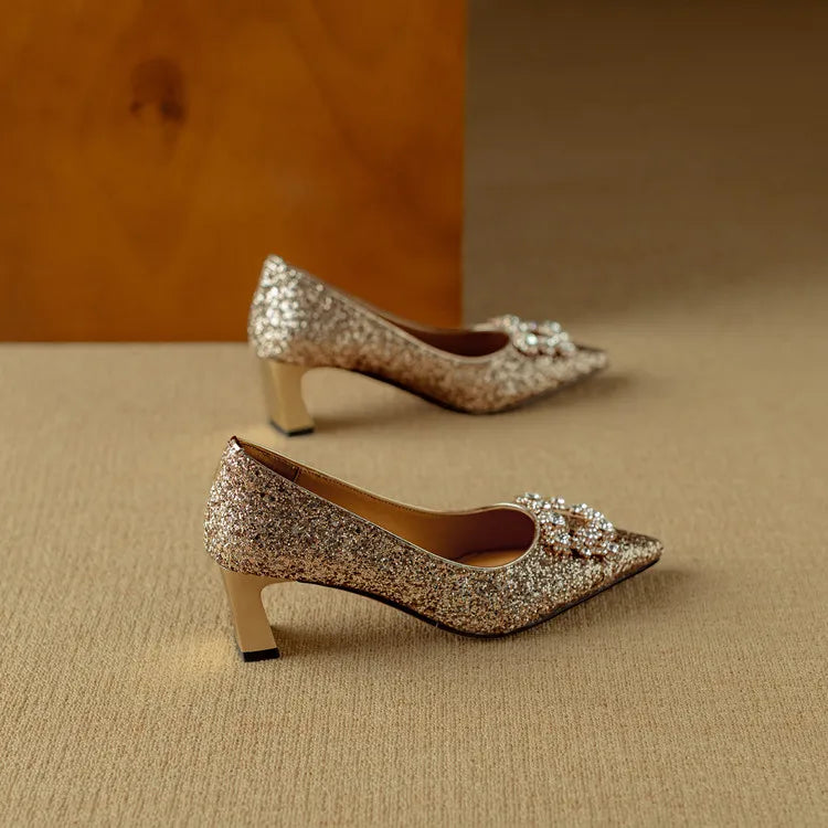 Josephine | Csillámos pumps