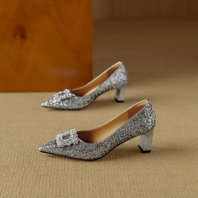 Josephine | Csillámos pumps