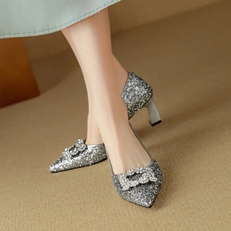 Josephine | Csillámos pumps