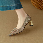 Josephine | Csillámos pumps