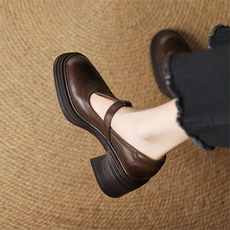 Natalie | Vastag sarkú pumps