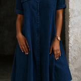 Patricia | Kényelmes Midi Ruha Farmer Stílusban