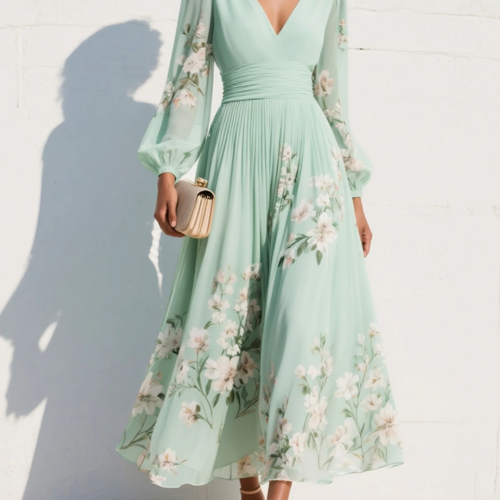 Coral | Vestido maxi