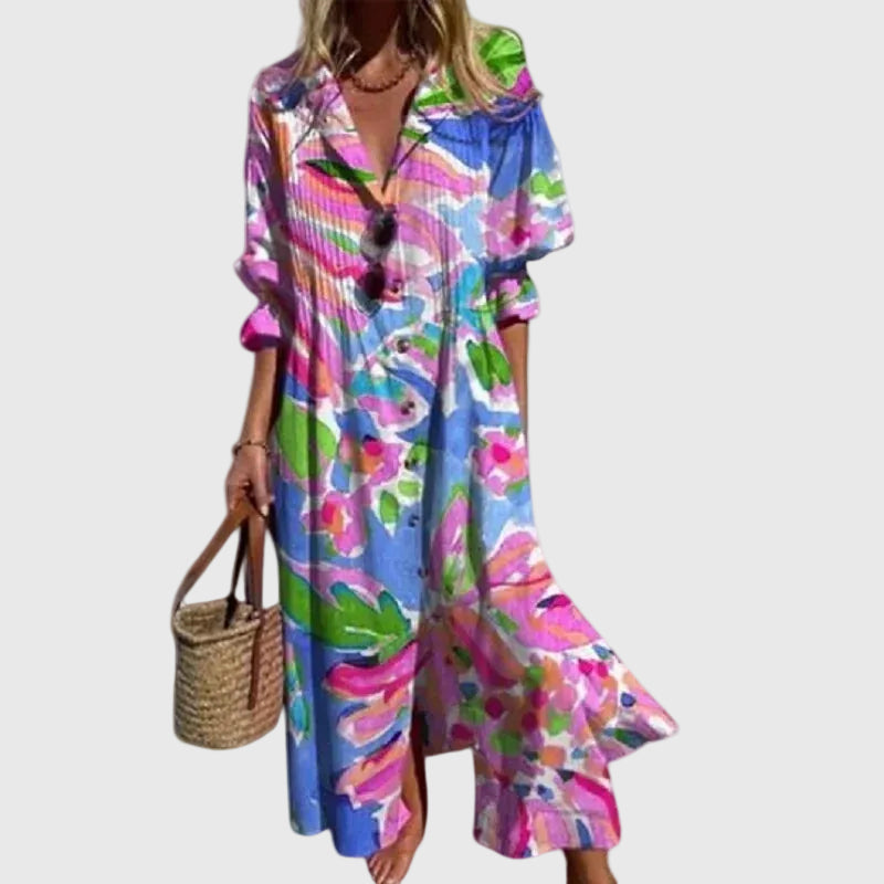 Zariah | Elegáns Bohém Maxi Ruha