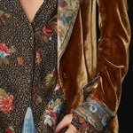 Ágica | Patchwork Blézer Vintage Virágmintával
