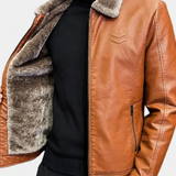 Arno | Bőrhatású dzseki teddy gallérral – 11. kép