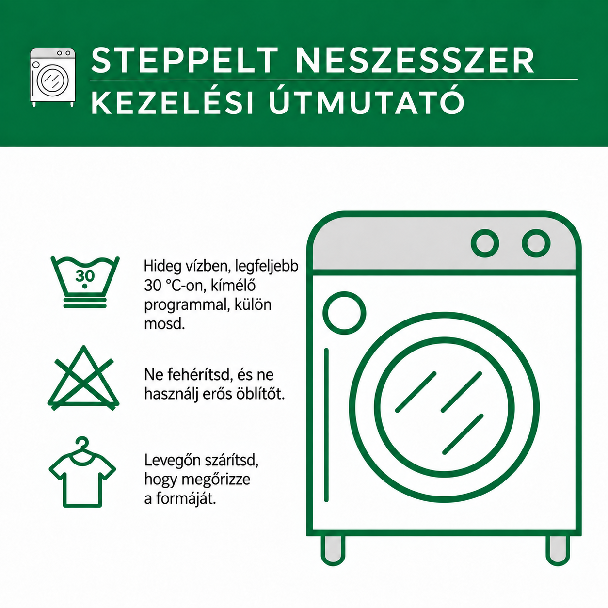 Steppelt neszesszer – kezelési útmutató