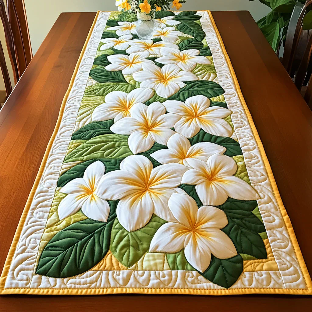 Asztali futó – Frangipani virágok