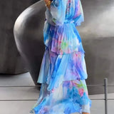 Cassia – Elegáns Chiffon Ruha