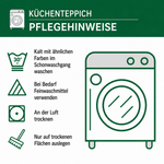 Csúszásgátló konyhai szőnyeg – Földszínek