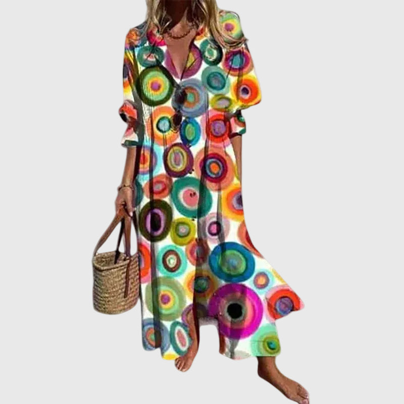 Zariah | Elegáns Bohém Maxi Ruha