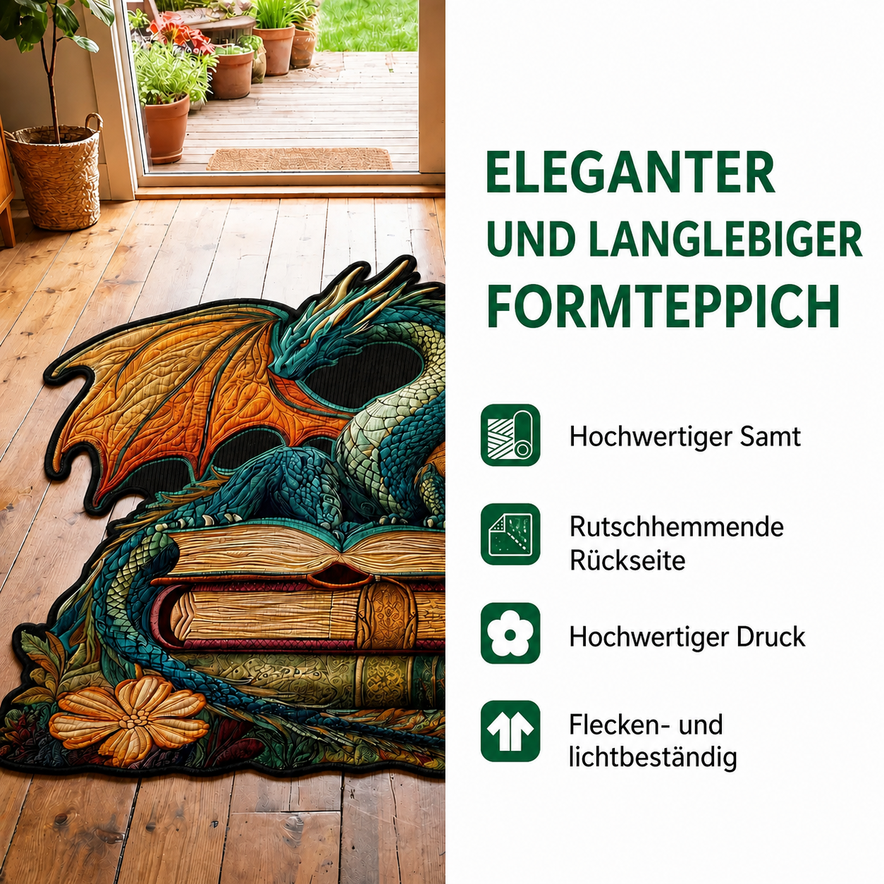 Formaszőnyeg – Blauer Pfotenform