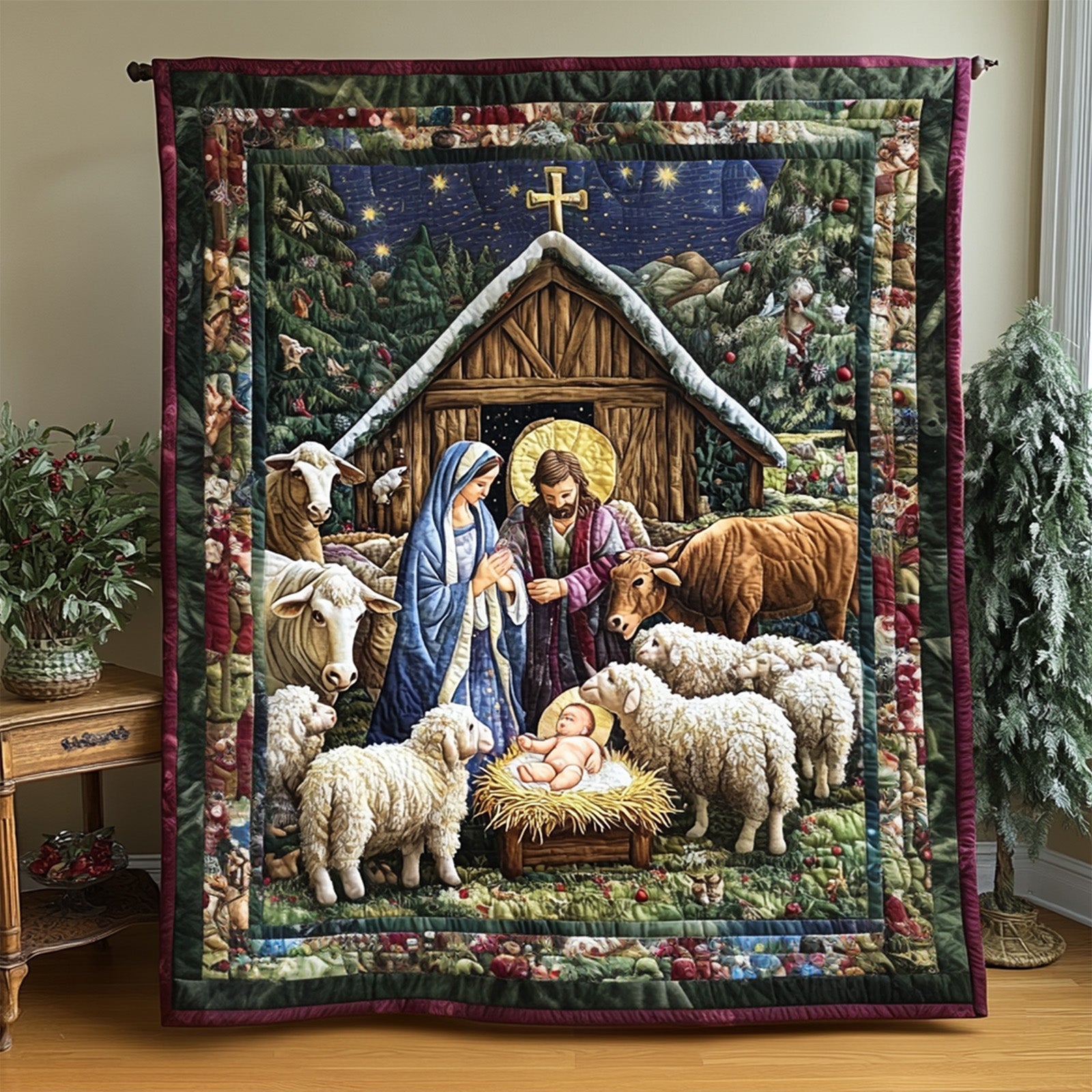 Művészi falikárpit – Weihnachts Bethlehem