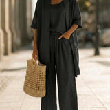 Isabella | Effortless Linen-Cotton Three-Piece Set