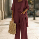 Isabella | Effortless Linen-Cotton Three-Piece Set