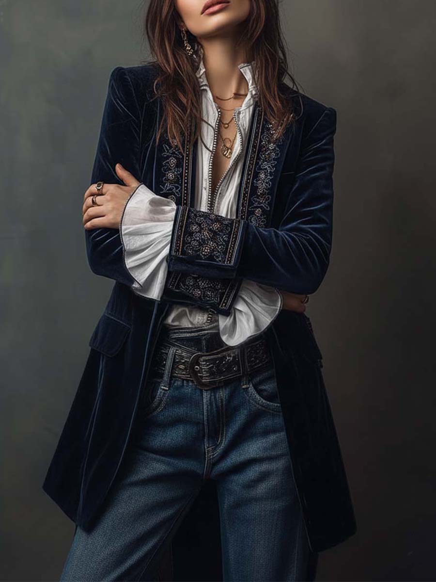 Rafaela | Elegáns Bársony Kabát