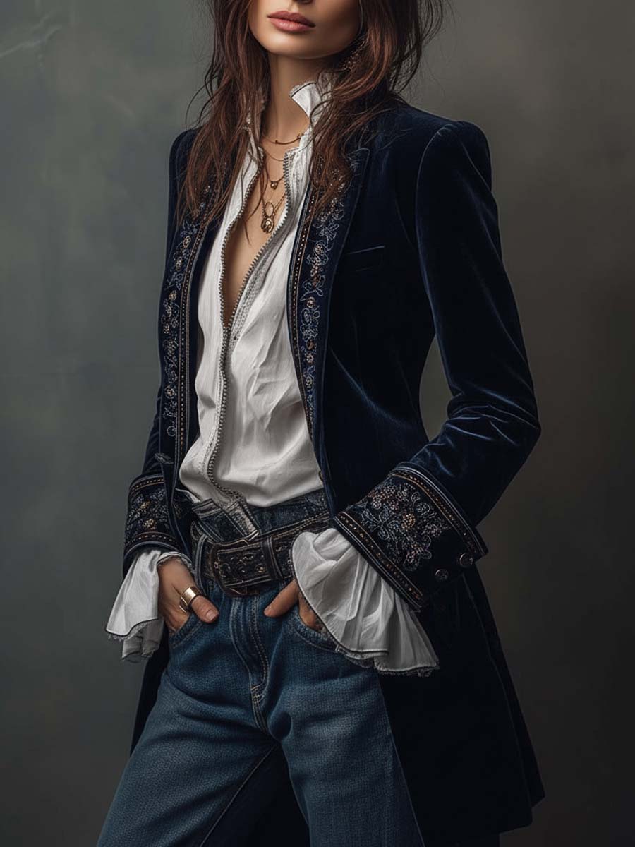 Rafaela | Elegáns Bársony Kabát