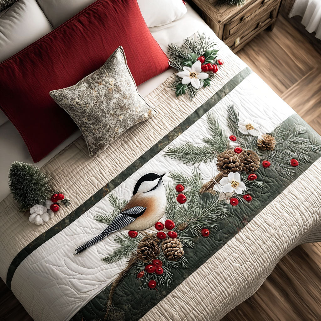 Steppelt ágyfutó – Snowy Pine Perch