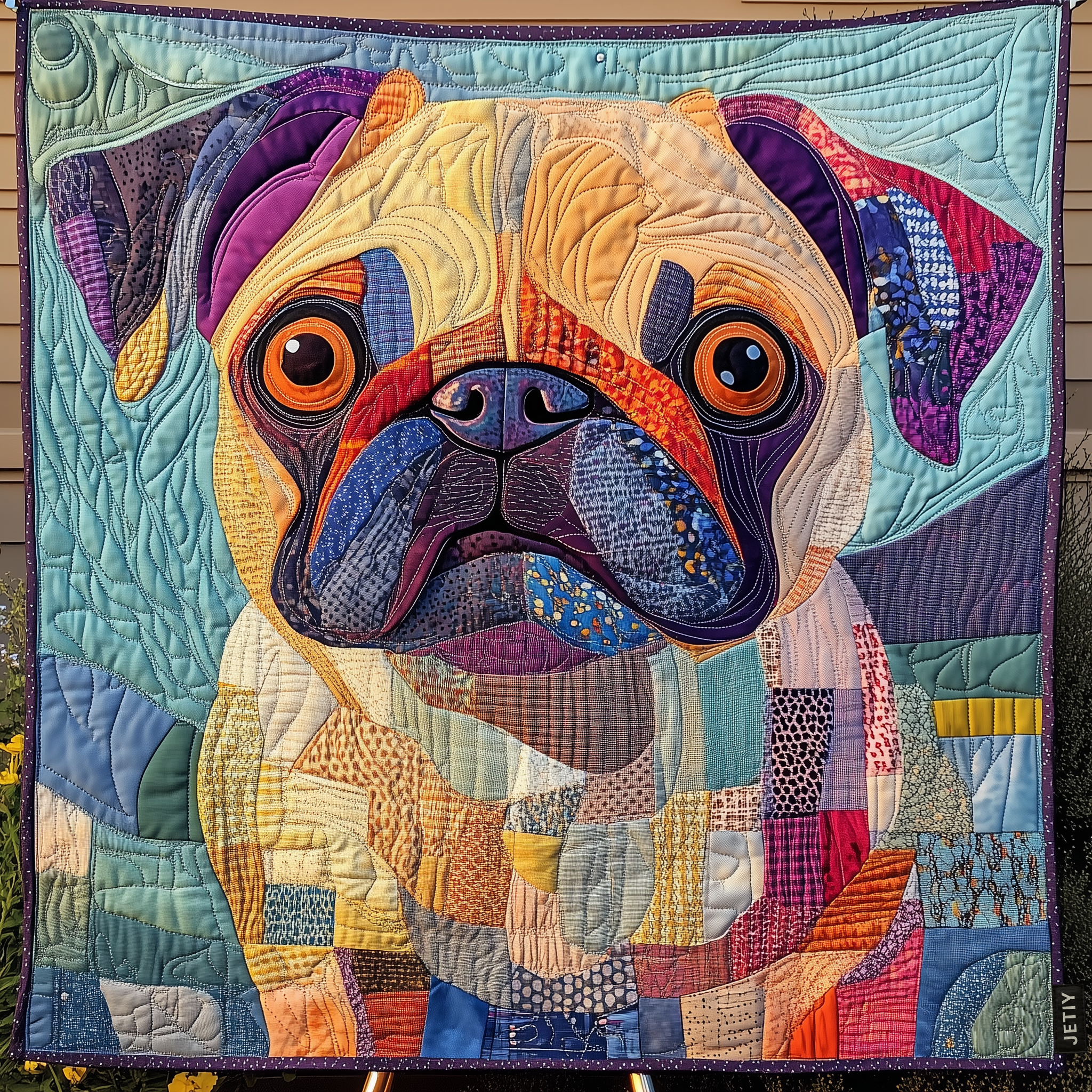 Steppelt ágytakaró – Squishy Pug Love