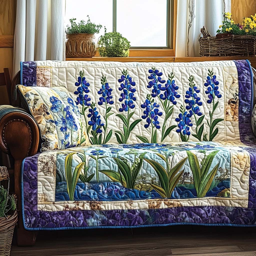 Steppelt kanapéhuzat – Blauen Feldblumen