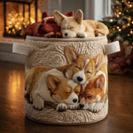 Steppelt szennyeskosár – Karácsonyi corgi