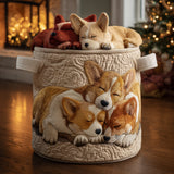 Steppelt szennyeskosár – Karácsonyi corgi