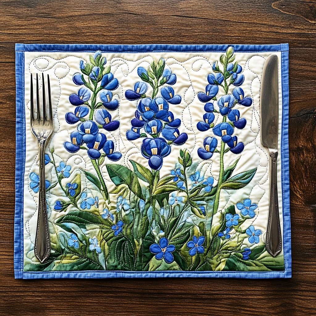 Steppelt tálalóalátét – Bluebonnet Serenade