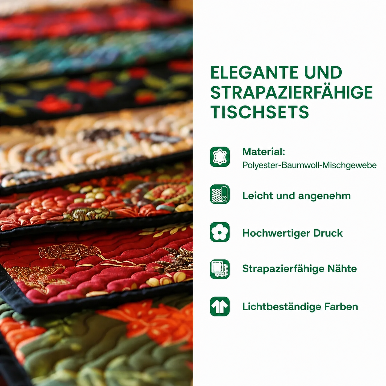 Steppelt tálalóalátét – Ragyogó Hahnenparadies