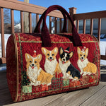 Steppelt utazótáska – Karácsonyi corgi – 1. kép