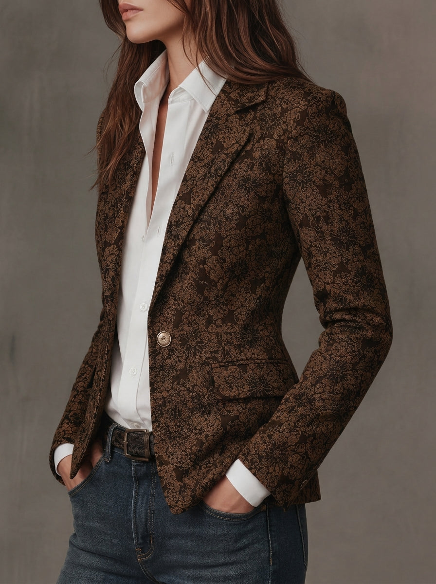 Vica | Jacquard Blézer Paisley Mintával